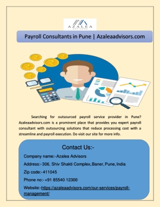 Payroll Consultants in Pune | Azaleaadvisors.com