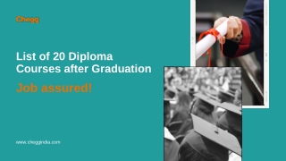 Best Diploma Courses after graduation