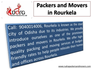 Packers and Movers in Rourkela