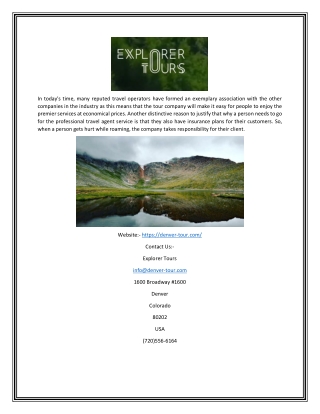 Denver & Colorado Sightseeing Tours | Explorer Tours