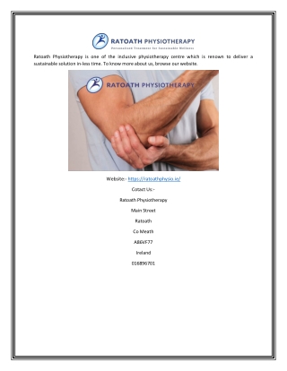 Ratoath physiotherapy | Ratoath Physiotherapy