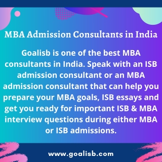 MBA Admission Consultants in India