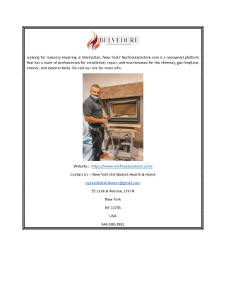 Fireplace Maintenance Services in New York | Nycfireplacestore.com