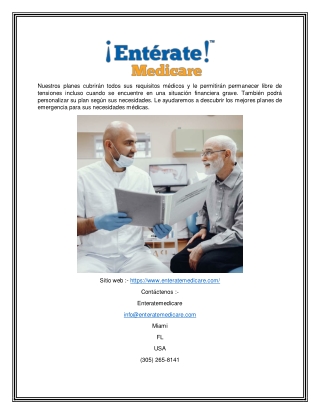 Seguro de salud Medicare en Miami