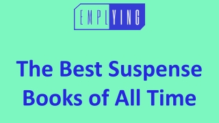 The Best Suspense Books of All Time