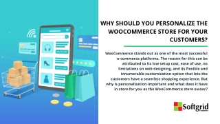 Why should you personalize the WooCommerce store for your customers?