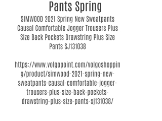 Pants Spring