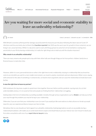 Are you waiting for more social and economic stability