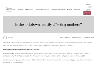 Is the lockdown heavily affecting mothers_Grayfords