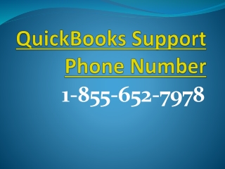 QuickBooks Support Phone Number 1-855-652-7978 | Obtain quick help