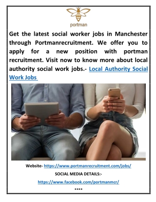 Local Authority Social Work Jobs | Portmanrecruitment.com