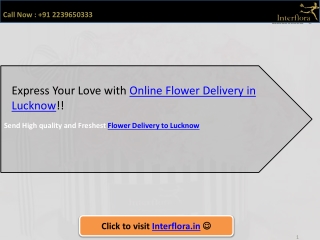 Express Love with Online Flower Delivery in Lucknow