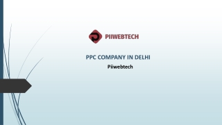 PPC Company in Delhi- Piiwebtech