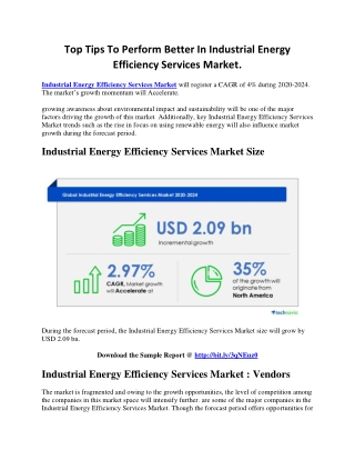 Top Tips To Perform Better In Industrial Energy Efficiency Services Market.