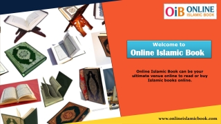 Welcome to Online Islamic Book