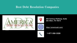 Best Debt Resolution Companies