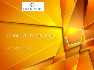 Buy Yellow Gold Emerald Eternity Ring - Big Discount - www.eternityus.com