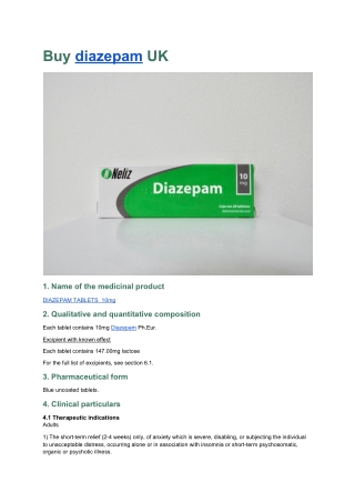 Buy diazepam UK