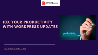 How to be 10x more Productive with WordPress Updates