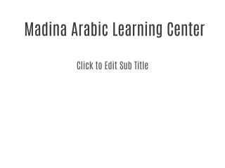 Study Arabic madinah