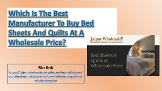 best manufacturer to buy bed sheets and quilts at wholesale price