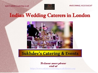 One of The Best Indian Wedding Caterers in London