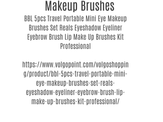 Makeup Brushes