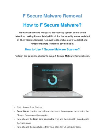 F Secure Malware Removal | Complete Guide