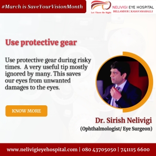 Use protective gear to your Eyes- Best Eye Hospital in Bellandur, Bangalore - Nelivigi Eye Hospital