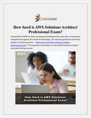 How Hard is AWS Solutions Architect Professional Exam?