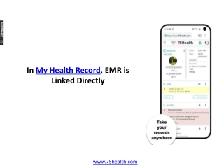 In My Health Record, EMR is Linked Directly