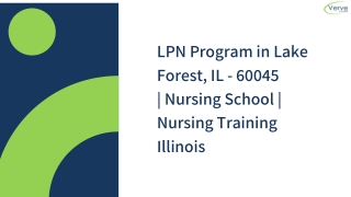 LPN Programs in Lake Forest, IL - 60045 | Nursing School | Nursing Training Illinois