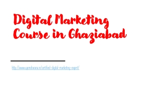 Digital Marketing Course in Ghaziabad