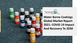 2021 Water Borne Coatings Market Share, Restraints, Segments And Regions