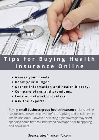 Tips for Buying Health Insurance Online