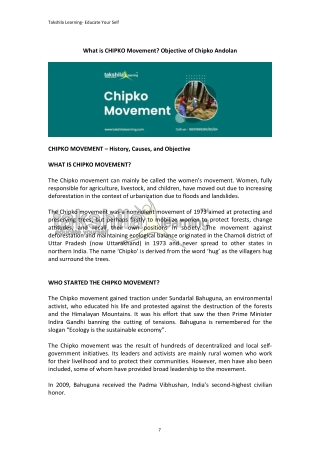 What is CHIPKO Movement? History, Causes, Leaders of Chipko Andolan