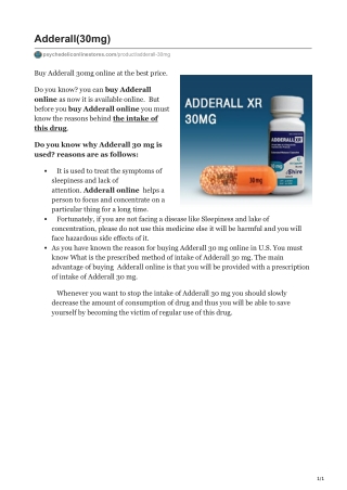 Adderall(30mg)