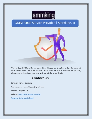 SMM Panel Service Provider | Smmking.co