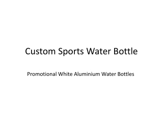 Custom Sports Water Bottle