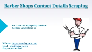 Barber Shops Contact Details Scraping