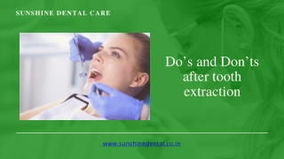 Best Tooth Extraction Clinic in Whitefield | Do's and Don't Tooth Extraction