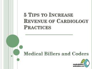 5 Tips to Increase Revenue of Cardiology Practices