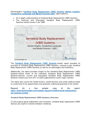Vertebral Body Replacement (VBR) Systems market trends