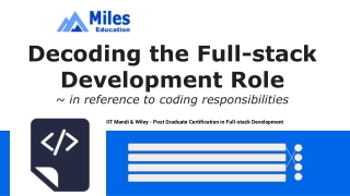 Decoding Full-stack Development Role