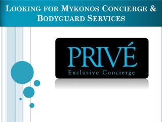 Mykonos Concierge