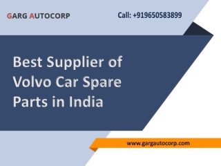 Volvo Car Spare Parts Dealer in India