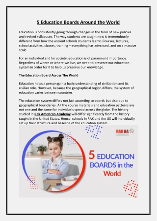 5 Education Boards Around the World