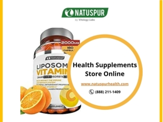 Health Supplements Store Online - Natuspur Health