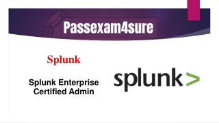 Latest Splunk Certification Exam Dumps ~ PassExam4Sure