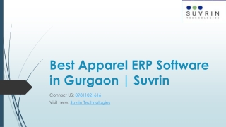 Best Apparel ERP Software for Ecommerce & Manufacturing in Gurgaon